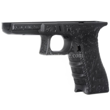 Archives Custom WE (WE-TECH) Geschnitztes Muster Unterer Rahmen Geeignet für Tokyo Marui AW WE G17 G18C G34 G35 Serie GBB Pistolen Airsoft