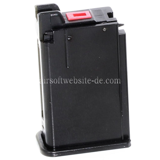 Armorer Works AW Gas Magazin (Langer/kurzer Typ) Geeignet für AW Broomhandle BH WE M712 GBB Pistolen Airsoft Schwarz