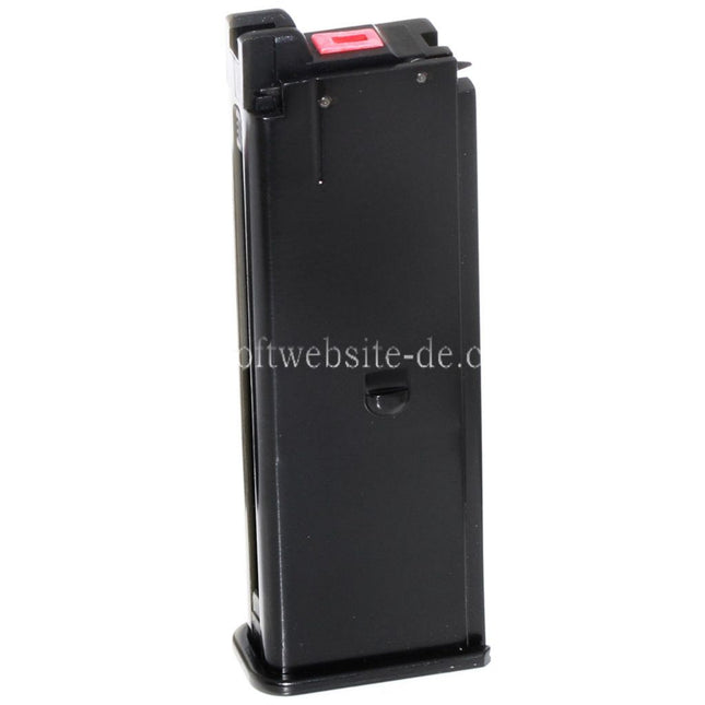 Armorer Works AW Gas Magazin (Langer/kurzer Typ) Geeignet für AW Broomhandle BH WE M712 GBB Pistolen Airsoft Schwarz