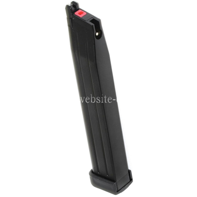 Armorer Works AW 50rd Erweiterte Länge Gas Magazin Geeignet für Hi-Capa Serie GBB Pistolen Airsoft Schwarz