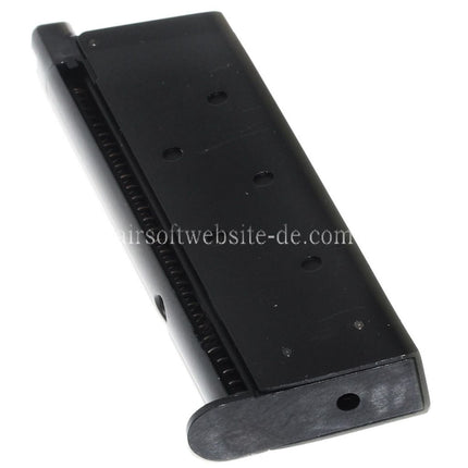 Armorer Works AW 13rd Gas Magazin Geeignet für AW COMPACT NE10 Serie / WE Einzelstapel Mini 1911 Serie GBB Pistolen Airsoft Schwarz
