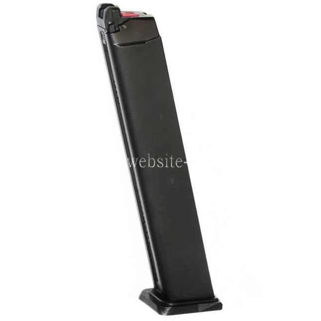 Armorer Works AW 50rd Gas Magazin Langer Typ Geeignet für G17 G18C G34 G35 G-Serie GBB Pistolen Airsoft Schwarz