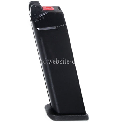 Armorer Works AW 27rd MOS Gas Magazin Geeignet für Standard Schlitten Version EMG SAI BLU WE AW VX7 VX9 G17 G19 Serie GBB Pistolen Airsoft Schwarz