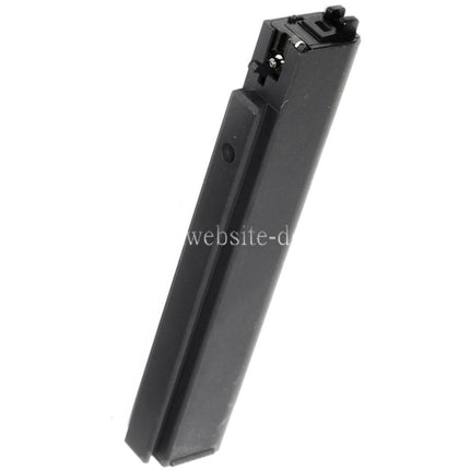 WE (WE-TECH) 50rd Gas Magazin Langer Typ geeignet für Cybergun Thompson M1A1 Serie GBB SMG Gewehre Airsoft Schwarz