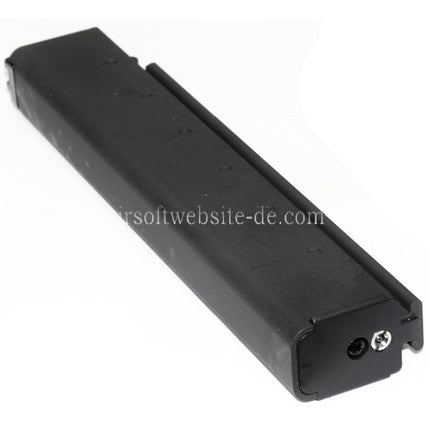 WE (WE-TECH) 50rd Gas Magazin Langer Typ geeignet für Cybergun Thompson M1A1 Serie GBB SMG Gewehre Airsoft Schwarz