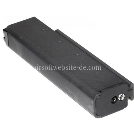 WE (WE-TECH) 30rd Gas Magazin Kurzer Typ geeignet für Cybergun Thompson M1A1 Serie GBB SMG Gewehre Airsoft Schwarz