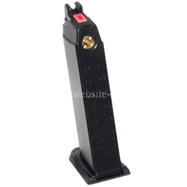 EMG SAI BLU 25rd Co2 Magazin Geeignet für G17 G18C G34 G35 G-Serie GBB Pistolen Airsoft Schwarz