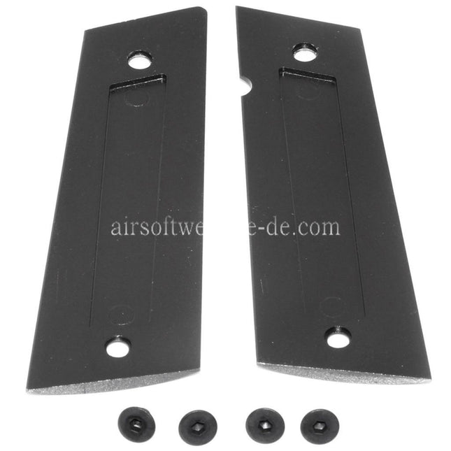 EMG Lizenziert SAI RED Griffabdeckung mit Logo Geeignet für EMG SAI RED DS Double Stack 1911 Serie GBB Pistolen Airsoft Schwarz