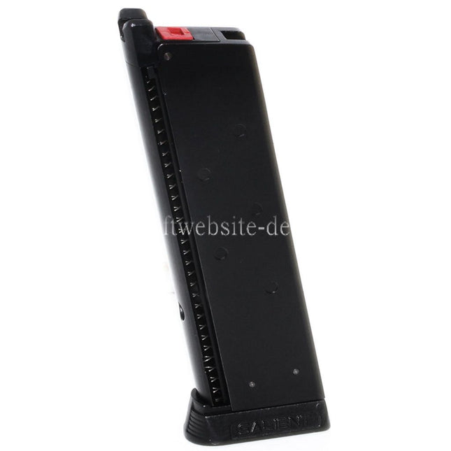 EMG Lizenziert SAI RED 16rd Tactical Gas Magazin Geeignet für EMG SAI Red / AW NE Serie / WE Einzelstapel 1911 Serie GBB Pistolen Airsoft Schwarz