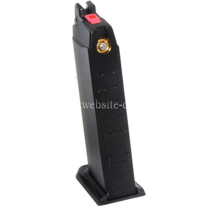 EMG SAI BLU 25rd MOS Gas Magazin Geeignet für Optic Ready Schlitten Version EMG SAI BLU STANDARD COMPACT / WE Galaxy / AW VX7 VX9 G17 G19 Serie GBB Pistolen Airsoft Schwarz