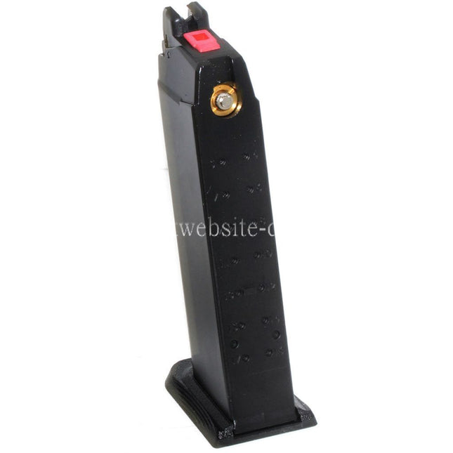 EMG SAI BLU 25rd MOS Gas Magazin Geeignet für Optic Ready Schlitten Version EMG SAI BLU STANDARD COMPACT / WE Galaxy / AW VX7 VX9 G17 G19 Serie GBB Pistolen Airsoft Schwarz