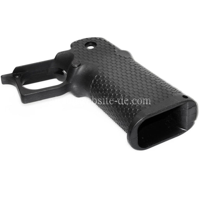 Armorer Works AW HX #2 Sechseckiger Pistolengriff Geeignet für EMG AW WE Tokyo Marui Hi-Capa Serie GBB Pistols Airsoft Schwarz