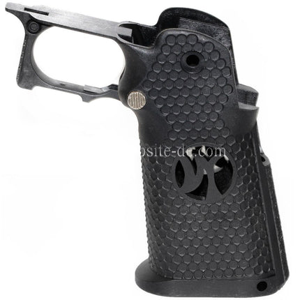 Armorer Works AW HX #3 Sechseckiger Pistolengriff Geeignet für EMG AW WE Tokyo Marui Hi-Capa Serie GBB Pistols Airsoft Schwarz