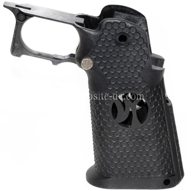 Armorer Works AW HX #3 Sechseckiger Pistolengriff Geeignet für EMG AW WE Tokyo Marui Hi-Capa Serie GBB Pistols Airsoft Schwarz