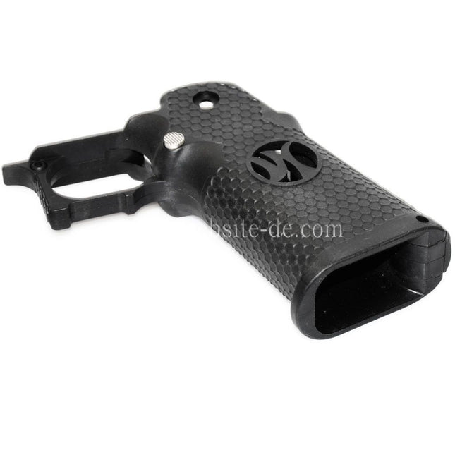Armorer Works AW HX #3 Sechseckiger Pistolengriff Geeignet für EMG AW WE Tokyo Marui Hi-Capa Serie GBB Pistols Airsoft Schwarz
