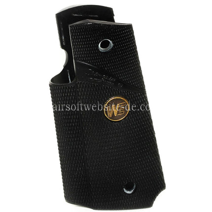 WE (WE-TECH) Metal Rubber Griffabdeckung Geeignet für DOUBLE BELL ARMY AW WE KJ Tokyo Marui M1911 M.E.U Serie 70 M45A1 WARRIOR GBB Pistolen Airsoft Schwarz