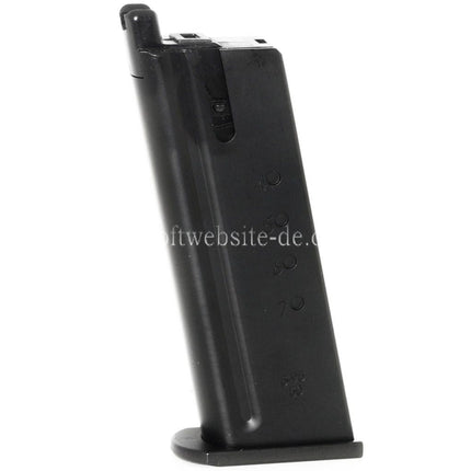 WE (WE-TECH) 27rd Gas Magazin Geeignet für WE CYBERGUN Thompson Desert Eagle L6 Version .50AE Serie GBB Pistolen Airsoft Schwarz