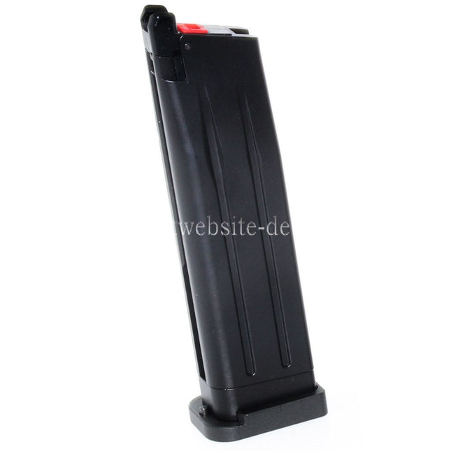 EMG TTI 2011 COMBAT MASTER 30rd Gas Magazin Geeignet für Hi-Capa Serie GBB Pistolen Airsoft Schwarz