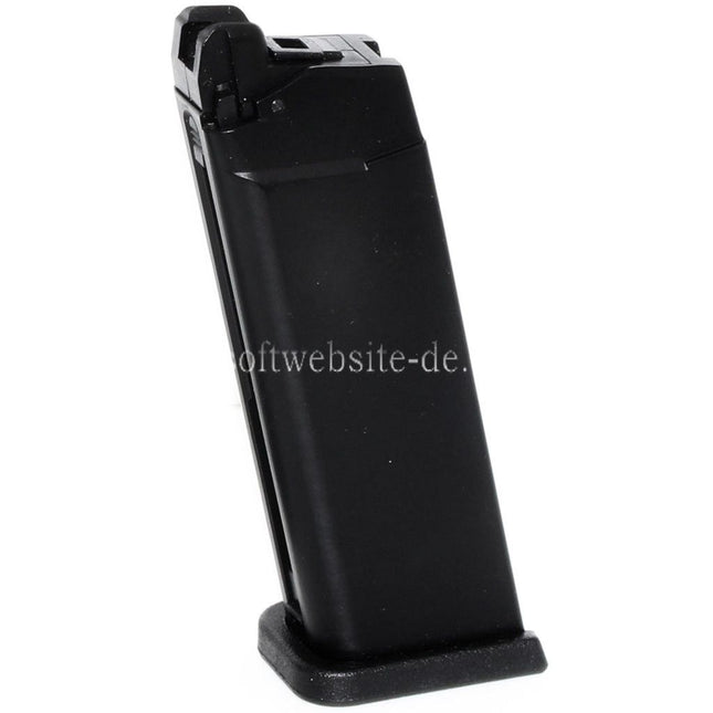 WE (WE-TECH) 23rd MOS Gas Magazin Geeignet für Optic Ready Schlitten Version EMG SAI BLU COMPACT WE AW VX9 G19 Serie GBB Pistolen Airsoft Schwarz