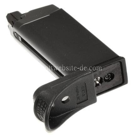 WE (WE-TECH) 15rd Gas Magazin Geeignet für DOUBLE BELL/WE/Tokyo Marui G26 G27 Serie GBB Pistolen Airsoft Schwarz