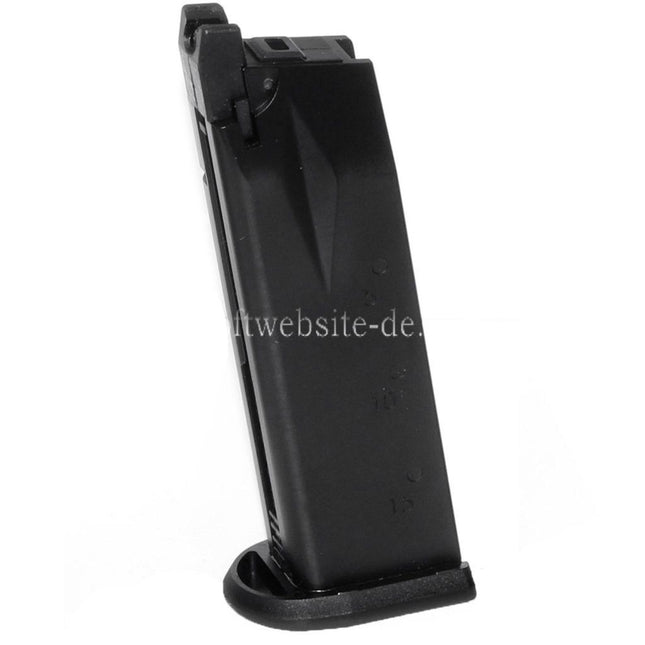 WE (WE-TECH) 23rd Gas Magazin Geeignet für STANDARD und COMPACT P99 Serie GBB Pistolen Airsoft Schwarz