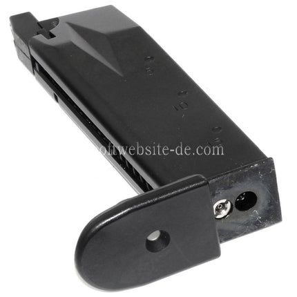 WE (WE-TECH) 23rd Gas Magazin Geeignet für STANDARD und COMPACT P99 Serie GBB Pistolen Airsoft Schwarz