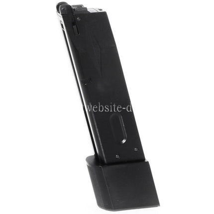 WE (WE-TECH) 30rd Burton Bio Erweitert Gas Magazin Geeignet für AW MB Serie / KJW / Tokyo Marui / WE 902 M9 M92 Serie GBB Pistolen Airsoft Schwarz