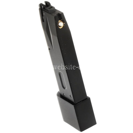 WE (WE-TECH) 30rd Burton Bio Erweitert Gas Magazin Geeignet für AW MB Serie / KJW / Tokyo Marui / WE 902 M9 M92 Serie GBB Pistolen Airsoft Schwarz