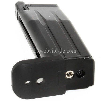 WE (WE-TECH) 23rd Gas Magazin Geeignet für WE Baby Hi-Capa 3.8 Serie GBB Pistolen Airsoft Schwarz