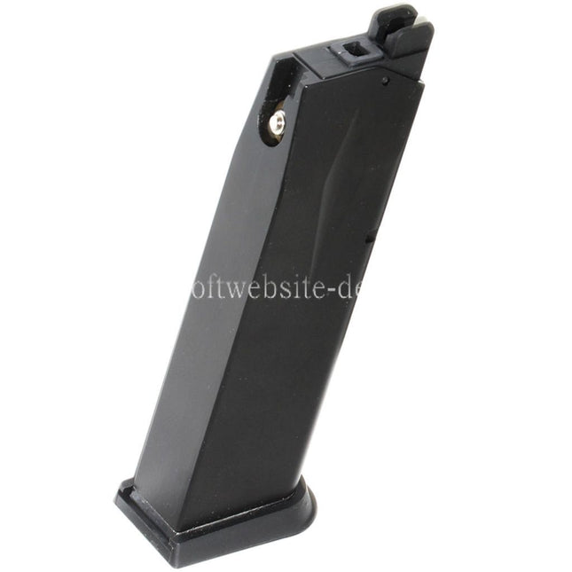 WE (WE-TECH) 24rd Gas Magazin Geeignet für Cybergun Swiss Arms P229 WE F228 F229 Serie GBB Pistolen Airsoft Schwarz