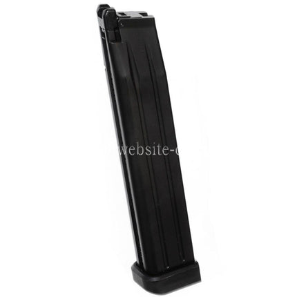 WE (WE-TECH) 50rd Erweiterte Länge Gas Magazin Geeignet für Hi-Capa Serie GBB Pistolen Airsoft Schwarz