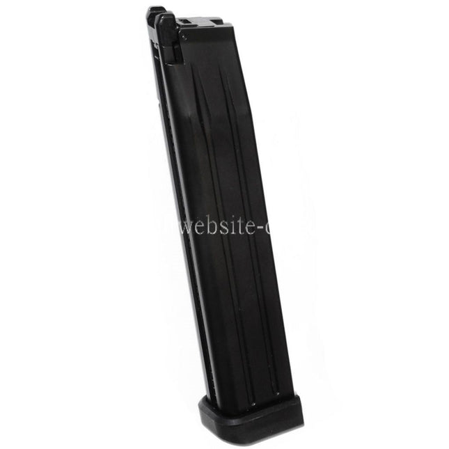 WE (WE-TECH) 50rd Erweiterte Länge Gas Magazin Geeignet für Hi-Capa Serie GBB Pistolen Airsoft Schwarz