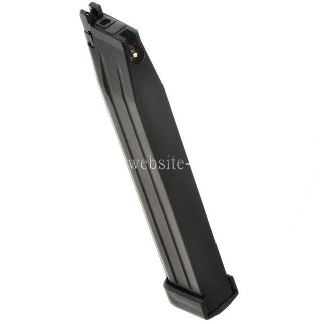 WE (WE-TECH) 50rd Erweiterte Länge Gas Magazin Geeignet für Hi-Capa Serie GBB Pistolen Airsoft Schwarz