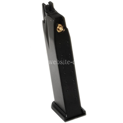 WE (WE-TECH) 26rd Co2 Magazin Geeignet für Air Venturi Springfield Armory WE XDM Serie GBB Pistolen Airsoft Schwarz