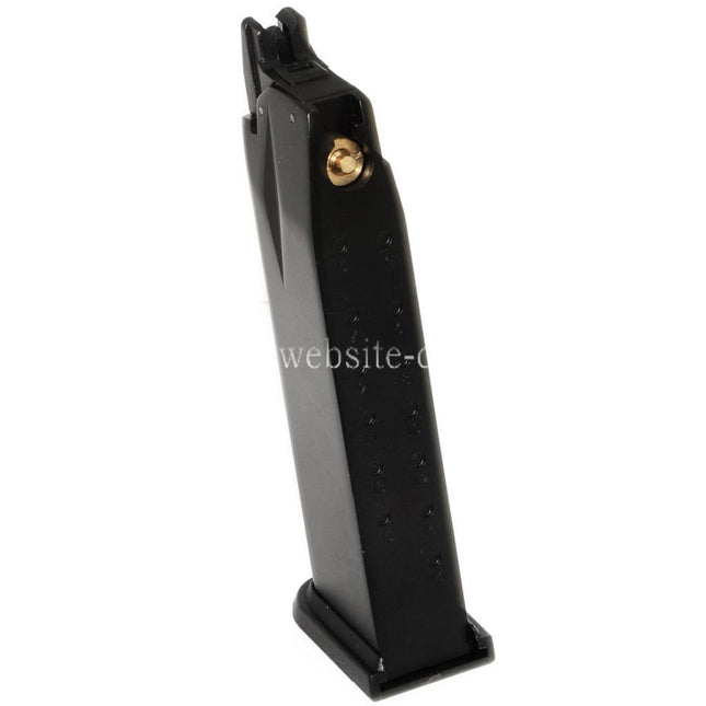 WE (WE-TECH) 26rd Co2 Magazin Geeignet für Air Venturi Springfield Armory WE XDM Serie GBB Pistolen Airsoft Schwarz