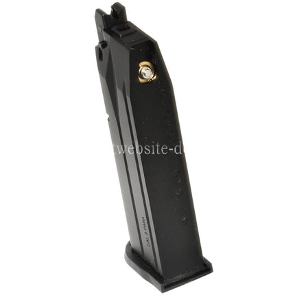 WE (WE-TECH) 25rd Gas Magazin Geeignet für WE Bulldog Tokyo Marui PX4 Serie GBB Pistolen Airsoft Schwarz