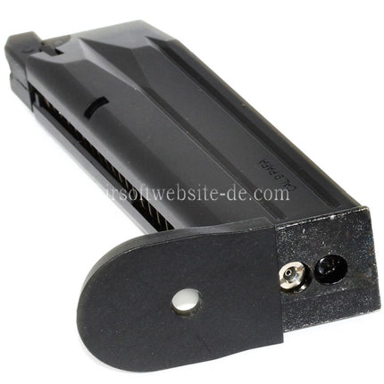 WE (WE-TECH) 25rd Gas Magazin Geeignet für WE Bulldog Tokyo Marui PX4 Serie GBB Pistolen Airsoft Schwarz