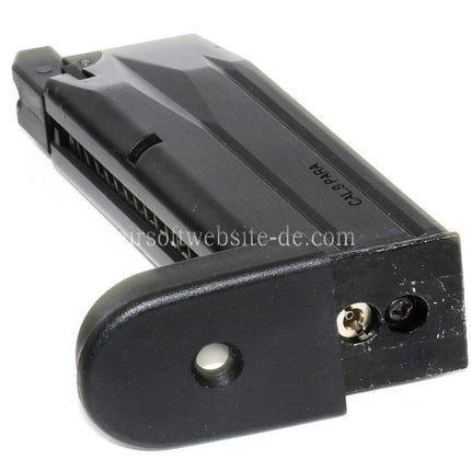 WE (WE-TECH) 20rd Gas Magazin Kurze Typ Geeignet für WE Bulldog PX4 Compact Serie GBB Pistolen Airsoft Schwarz