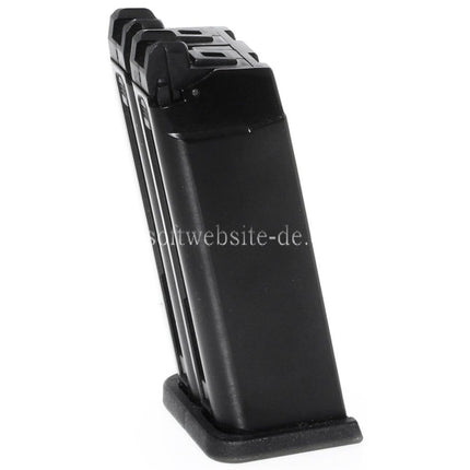 WE (WE-TECH) 40rd Gas Magazin Geeignet für WE G19 Doppellauf Serie GBB Pistolen Airsoft Schwarz