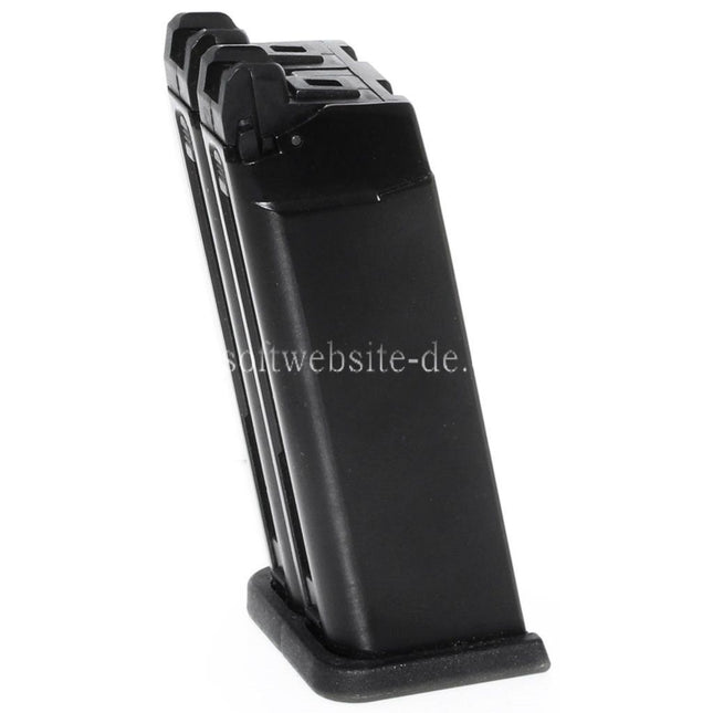 WE (WE-TECH) 40rd Gas Magazin Geeignet für WE G19 Doppellauf Serie GBB Pistolen Airsoft Schwarz