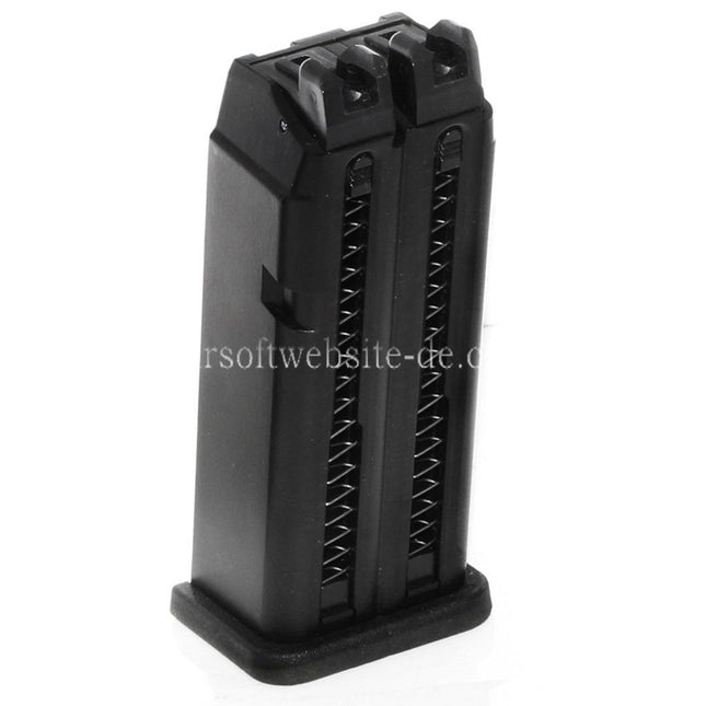 WE (WE-TECH) 48rd Gas Magazin Geeignet für WE G17 G18C G19 G34 Doppellauf Serie GBB Pistolen Airsoft Schwarz