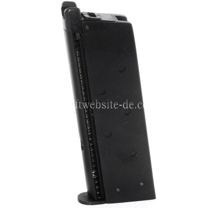 WE (WE-TECH) 13rd Gas Magazin Geeignet für AW COMPACT NE10 Serie / WE Einzelstapel Mini 1911 Serie GBB Pistolen Airsoft Schwarz
