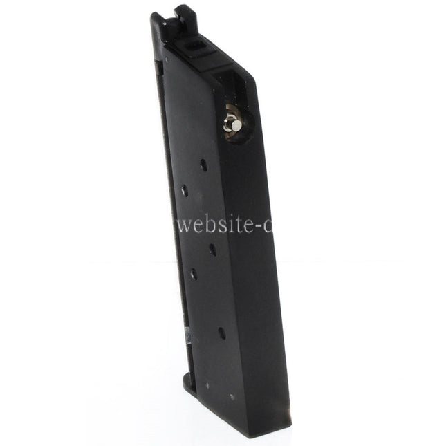 WE (WE-TECH) 13rd Gas Magazin Geeignet für AW COMPACT NE10 Serie / WE Einzelstapel Mini 1911 Serie GBB Pistolen Airsoft Schwarz
