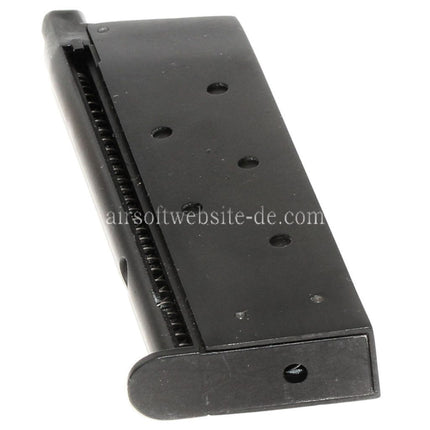 WE (WE-TECH) 13rd Gas Magazin Geeignet für AW COMPACT NE10 Serie / WE Einzelstapel Mini 1911 Serie GBB Pistolen Airsoft Schwarz