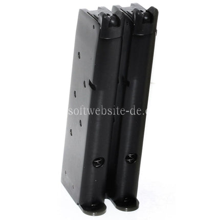 WE (WE-TECH) 32rd Doppel Lauf Gas Magazin Geeignet für AW MX Serie / WE Doppel Lauf 1911 Serie GBB Pistolen Airsoft