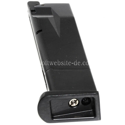 WE (WE-TECH) 26rd Gas Magazin Geeignet für Cybergun Swiss Arms P226 WE F226 Serie GBB Pistolen Airsoft Schwarz