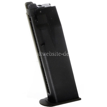 WE (WE-TECH) 26rd Gas Magazin Geeignet für Cybergun Swiss Arms P226 WE F226 E2 Serie GBB Pistolen Airsoft Schwarz