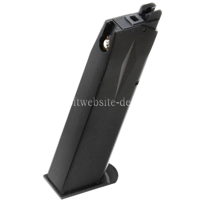 WE (WE-TECH) 26rd Gas Magazin Geeignet für Cybergun Swiss Arms P226 WE F226 E2 Serie GBB Pistolen Airsoft Schwarz