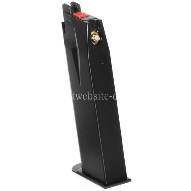 Cybergun Swiss Arms 22rd Gas Magazin Geeignet für WE F226 Swiss Arms P226 Serie GBB Pistolen Airsoft Schwarz