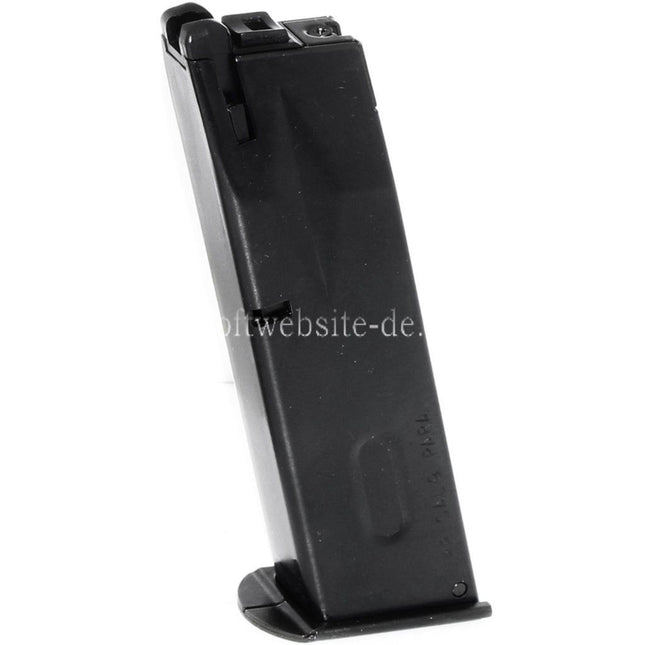 WE (WE-TECH) 26rd Gas Magazin Stahlgehäuse Geeignet für AW MB Serie / KJW / Tokyo Marui / WE 902 M9 M92 GBB Pistolen Airsoft Schwarz